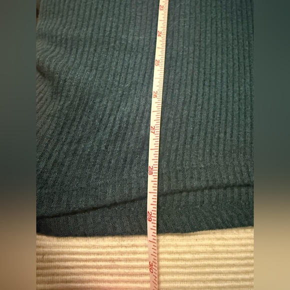 Premise XXL Teal Ribbed Knit Top with Lace Sleeve Detail | Women’s 2X - Picture 8 of 8